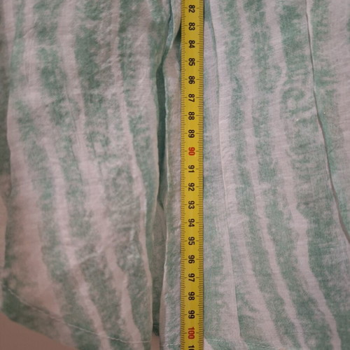 Striped shirt white and mint like new, size L-XL