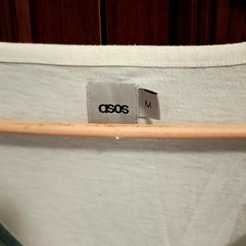 ASOS sleeveless t-shirt like new, size M, white multicolor