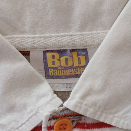 Bob the Builder boys' set size 122, polo shirt and hoodie jacket