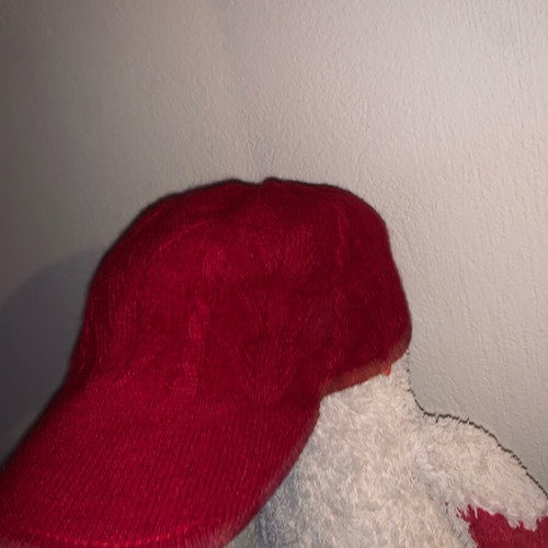 Wool hat red size S like new