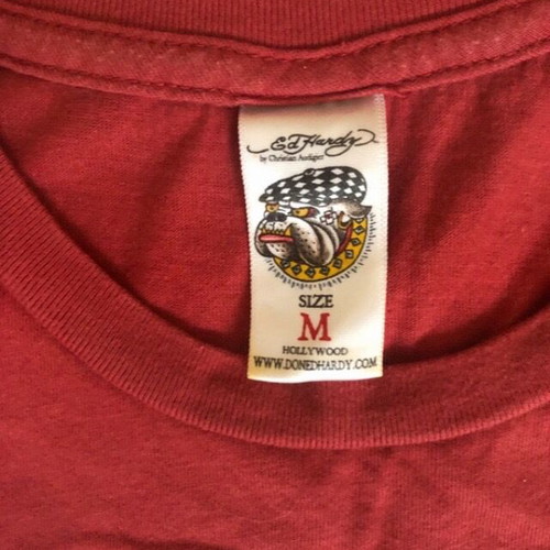 Ed Hardy women's tshirt collectible like new, red size M
