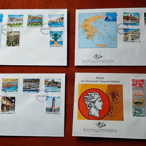 First Day Covers 1990 new, capitals and FEGE