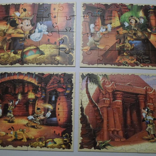 Disney children's puzzles used, pack of 12