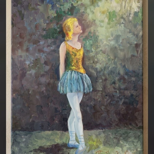 The Ballerina of Degas 1994 painting by Eleni Papadopoulou like new