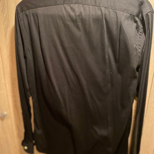 Polo Ralph Lauren black slim fit long sleeve shirt new, medium
