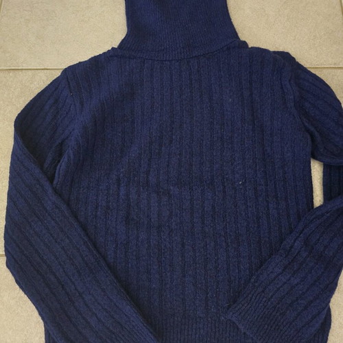 Woolen women's sweater used, blue, size M