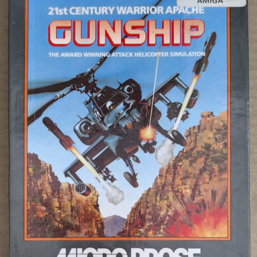 Gunship MicroProse Amiga Medium Box like new