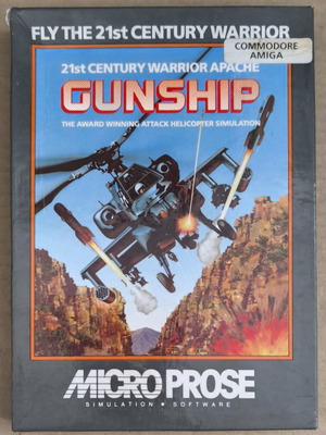 Gunship MicroProse Amiga Medium Box like new