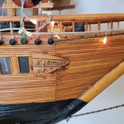 Handmade ship new 130x130cm