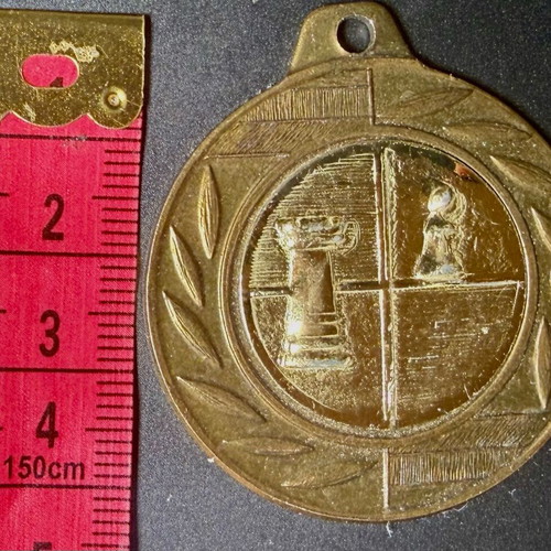 Collectible chess medal used, Kaissa Cafe 2015