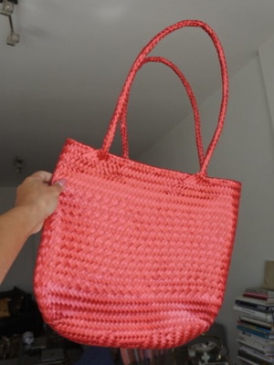 Mexican woven bag ώμου κόκκινη σαν καινούργιο