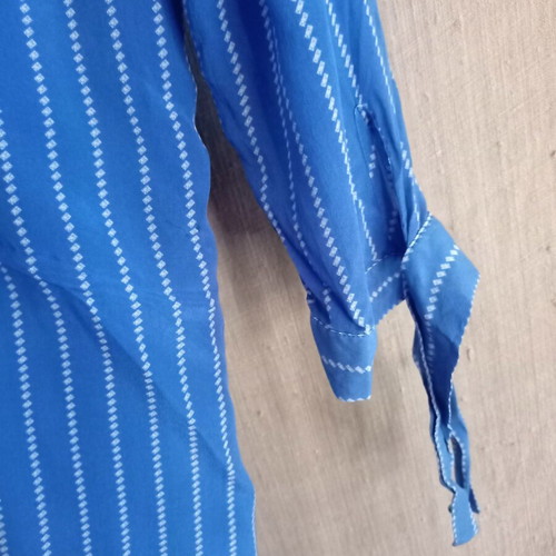 Massimo Dutti silk tunic, size 38, blue