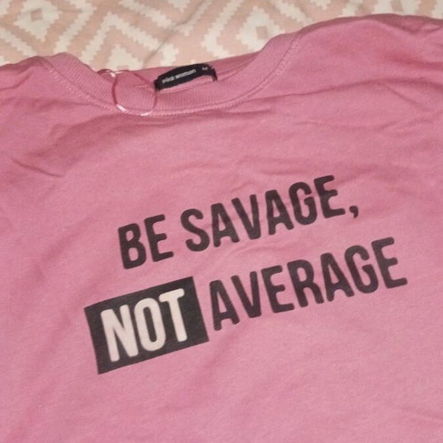 Pink Woman pink sweatshirt used, size M