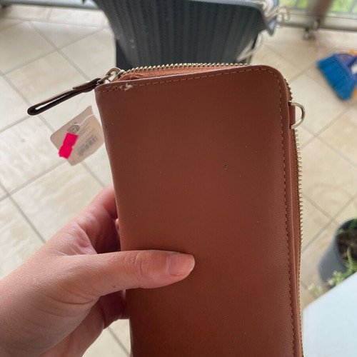 Wallet brown new with strap