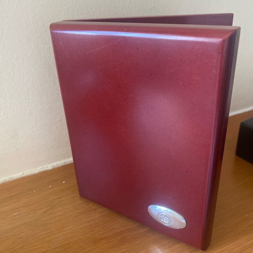 Double photo frame like new with wooden exterior