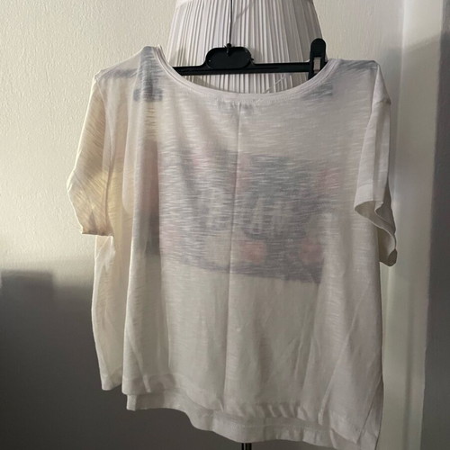 Crop top pink woman like new, loose fit, size L