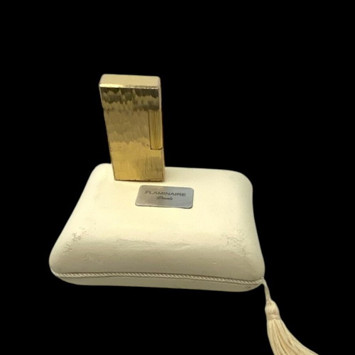 Flaminaire lighter used, gold vintage 1980s