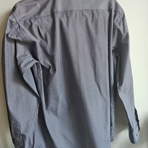 Fred Perry striped shirt, blue and white, size M