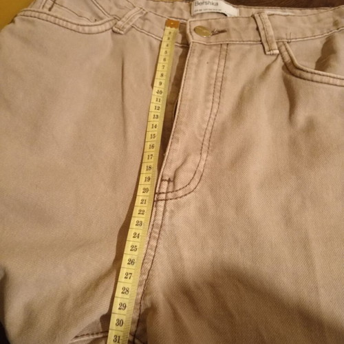 Bershka Wide Leg Pants beige size EUR 36 like new