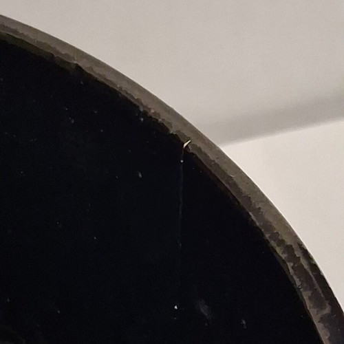 Eleni Vernadaki ADC studio pottery bowl with silver metallic surface