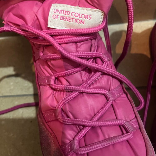Benetton children's winter boots size 35 pink new