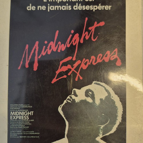 Midnight Express authentic French movie poster like new