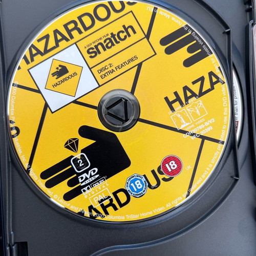Snatch DVD used, no Greek subtitles