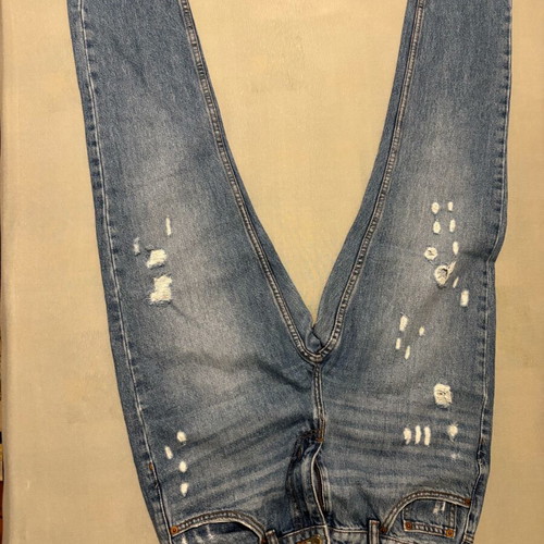 Tally Weijl mom fit jeans size 38 like new with rips blue