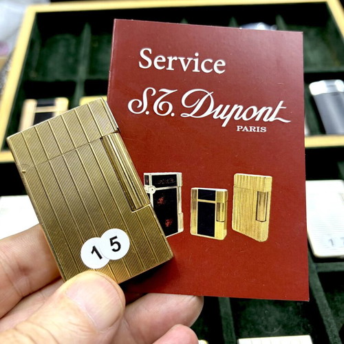 DuPont N15 gold lighter used, vintage