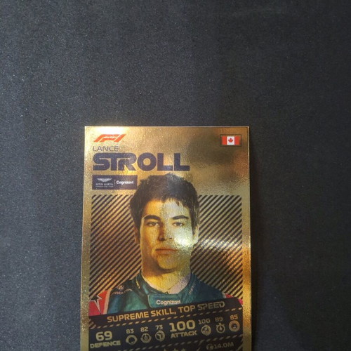 Collectible Lance Stroll Supreme Skill Top Speed Gold Card F1 2021