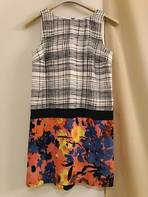 Loft 70's short dress like new, multicolor, size S