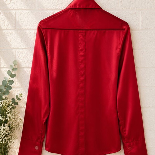 Red Shirt size S like new with transparent back