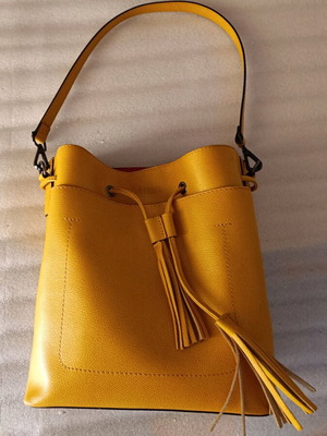 Toi & Moi yellow shoulder bag like new with two straps