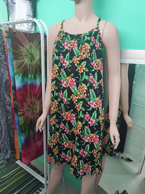Rima Beachwear floral print viscose dress one size