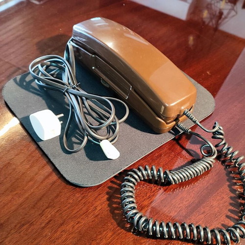 Vintage POST KFeAp 372-2 Corded Phone 1986 Like New, Brown