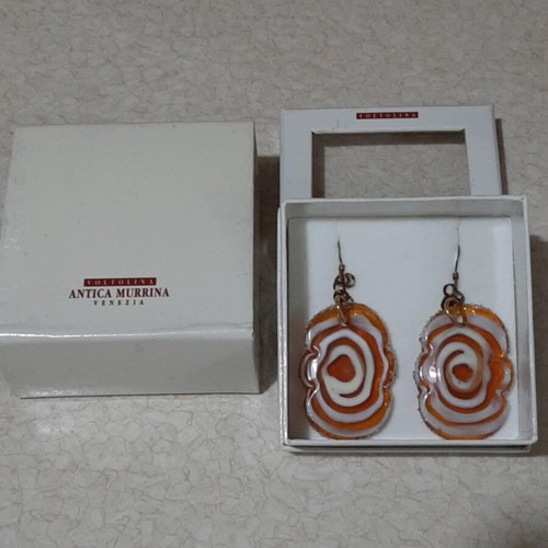 Antica Murrina Venezia earrings brand new, collectible Murano