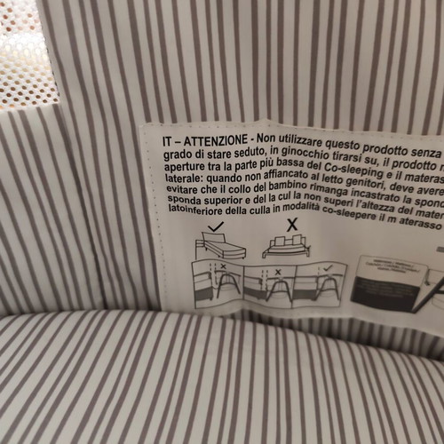 Go Sleeper Giordani co-sleeper baby cot like new