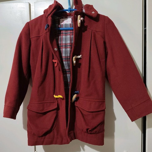 Prenatal Kidkino No 8 wool coat burgundy like new