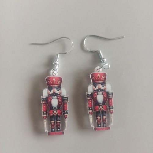 Nutcracker Earrings No2 new, acrylic
