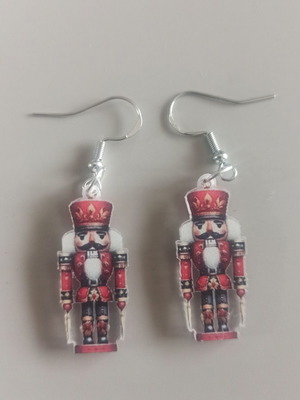 Nutcracker Earrings No2 new, acrylic