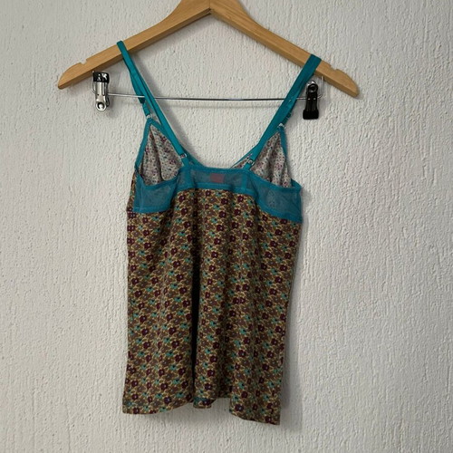 Hugo Boss babydoll floral top, adjustable straps, modal blend