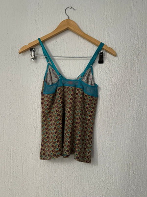 Hugo Boss babydoll floral top, adjustable straps, modal blend