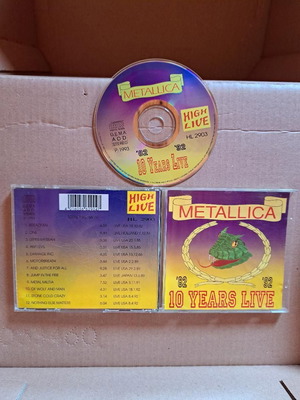 Metallica 10 Years Live CD μεταχειρισμένο, metal