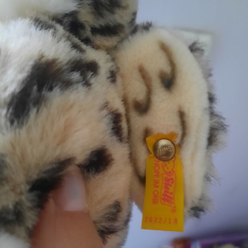 Steiff Wittie Owl plush toy like new with original tag and button