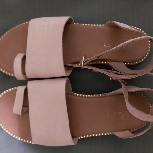 Suede lilac sandals like new, size 38