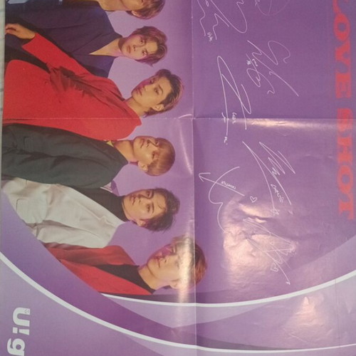EXO large poster like new with autographs