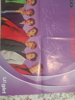 EXO large poster like new with autographs