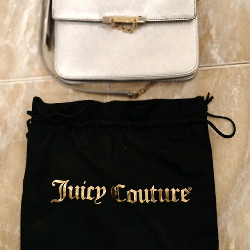 Juicy Couture leather silver handbag new