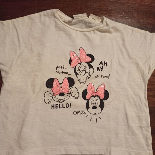Baby set 3 Minnie mouse tops 6-9 months like new