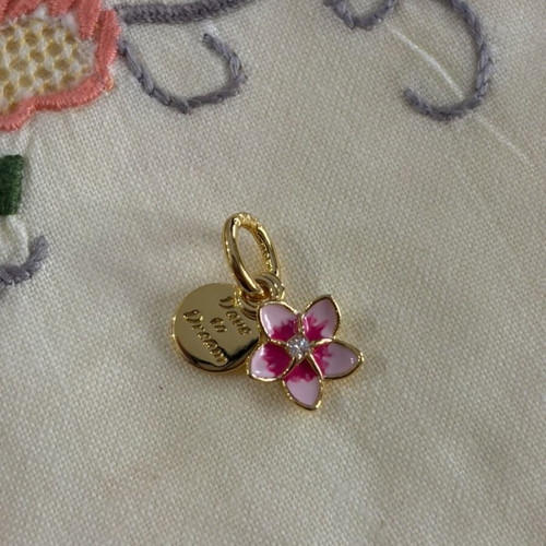 Pandora Moana flower charm pendant, gold